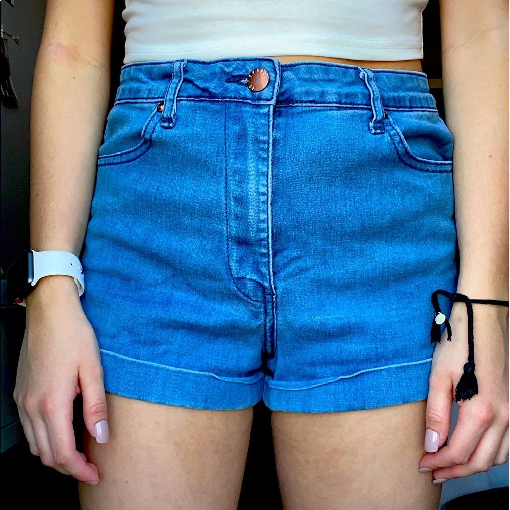 forever 21 high wasted mom shorts